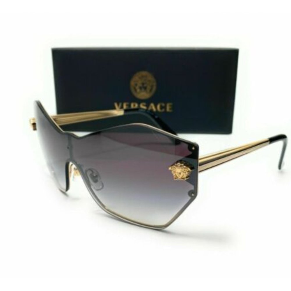 Versace Women's Pale Gold and Grey Sunglasses!